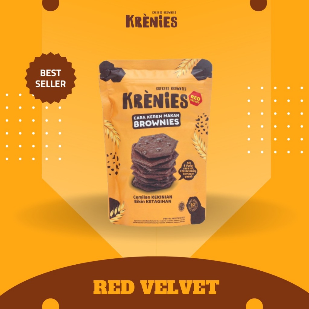 

Krekers Brownies Krenies Rasa red Velvet