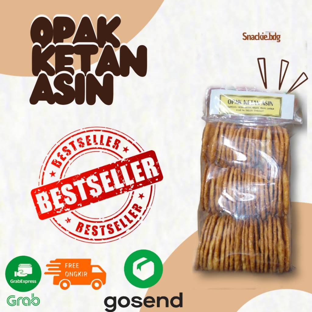 

Opak ketan asin cemilan keluarga 250gr