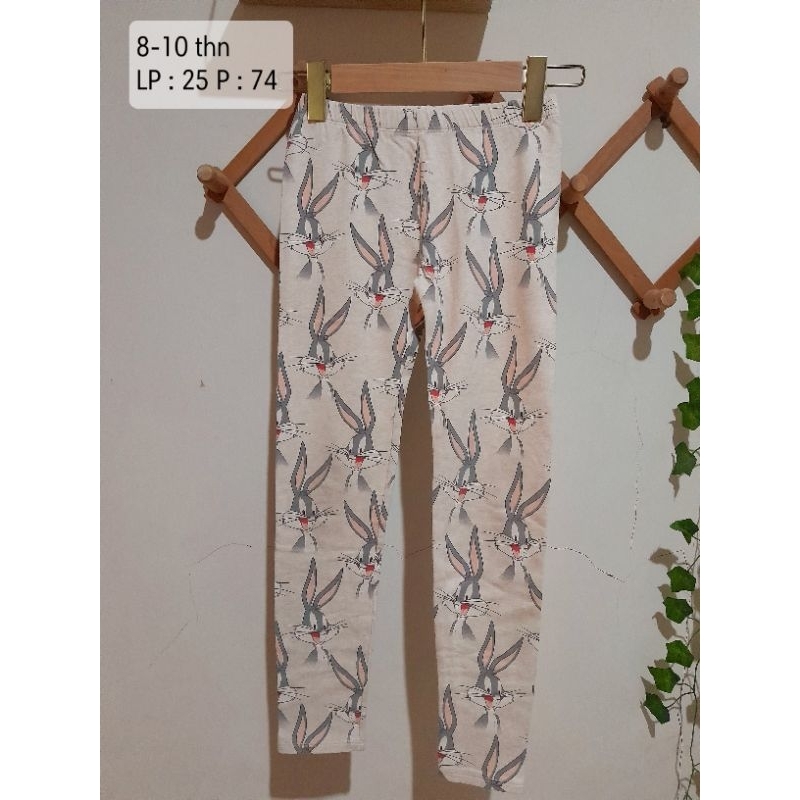 Legging anak cewek karakter umur 9-10 tahun