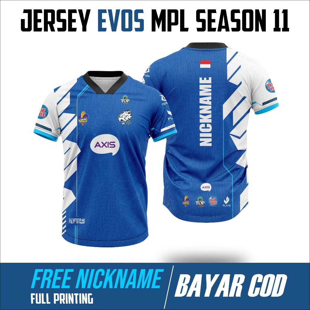 JERSEY CUSTOM DEWASA EVOS MPL SEASON 11