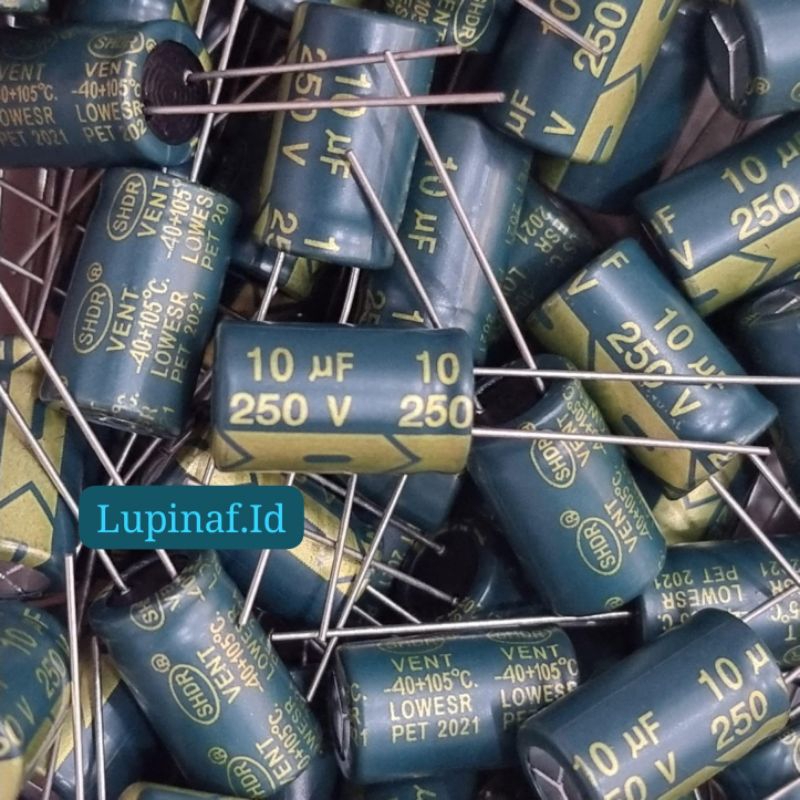 ELCO 10UF 250V ELKO 10 UF 250VOLT CAPASITOR