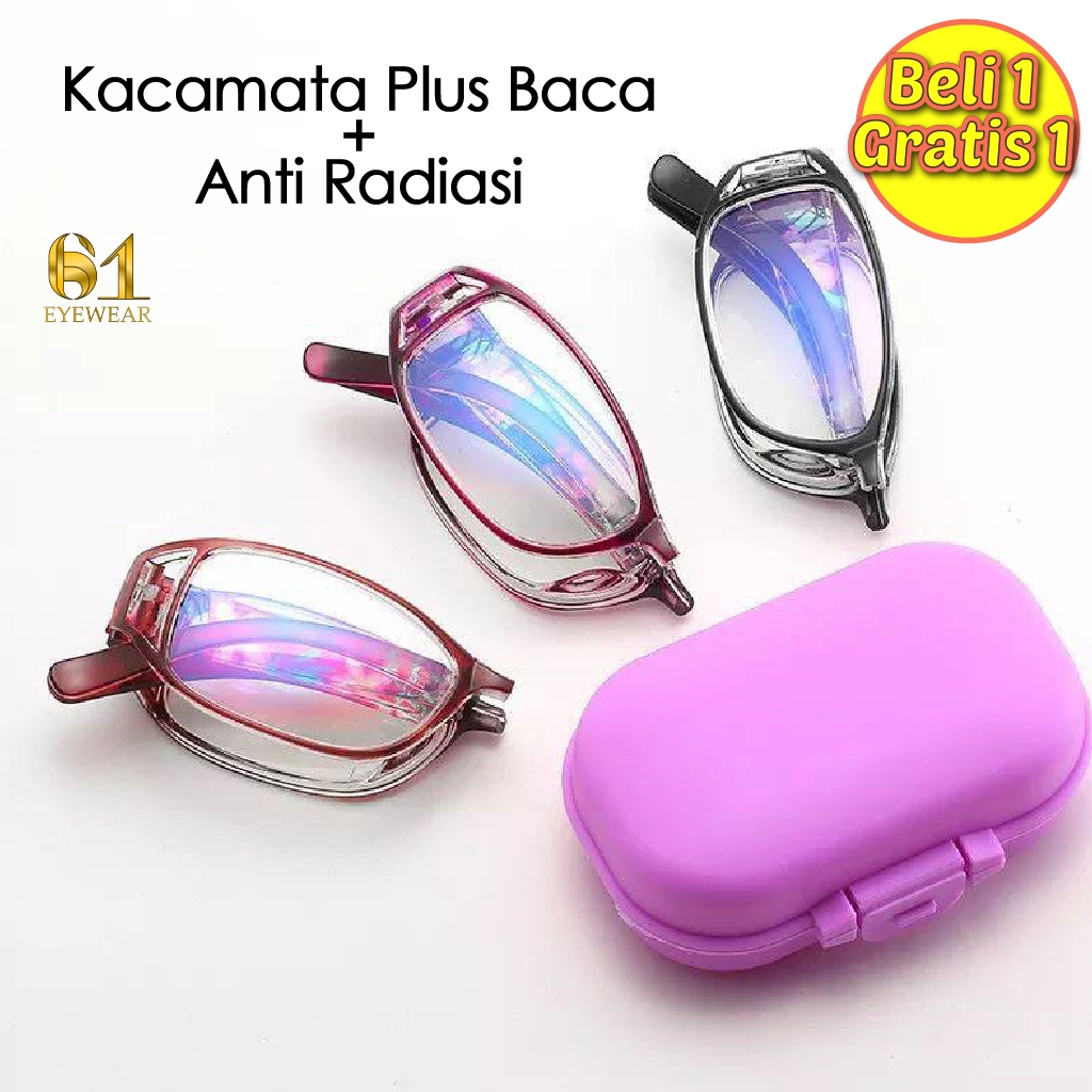 [ BELI 1 GRATIS 1 ] Kacamata Baca Lipat Wanita&Pria/Kacamata Fashion/Kacamata Baca/Kacamata Lensa&Fr