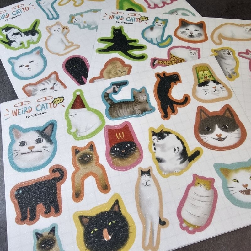 

Weird Catto Series - Sticker Sheet