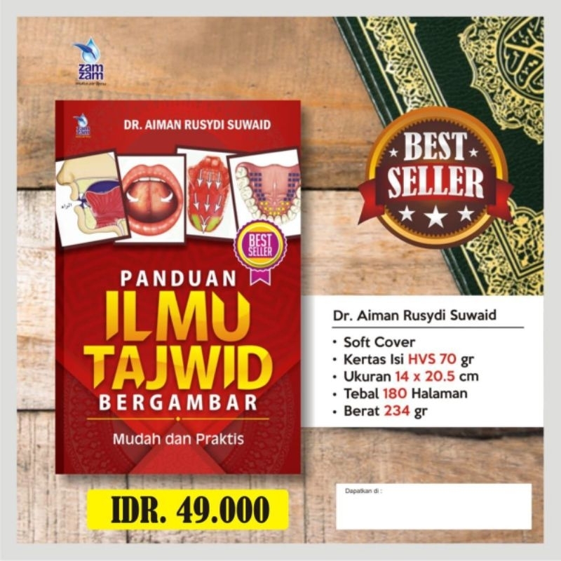 panduan ilmu tajwid bergambar