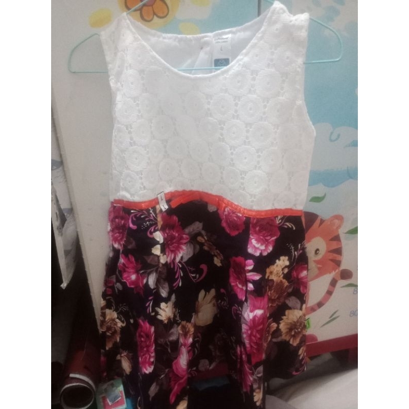 dress anak perempuan motif bunga