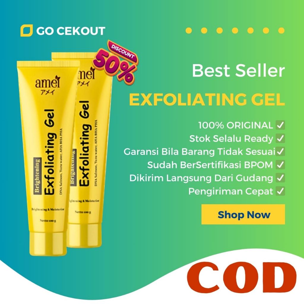 AMEI Exfoliating Gel Menghilangkan Flek Hitam Membandel Exfoliating Gel Wajah Exfoliating