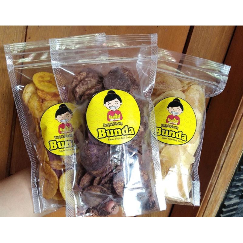 

kripik pisang bunda rasa cokelat lumer