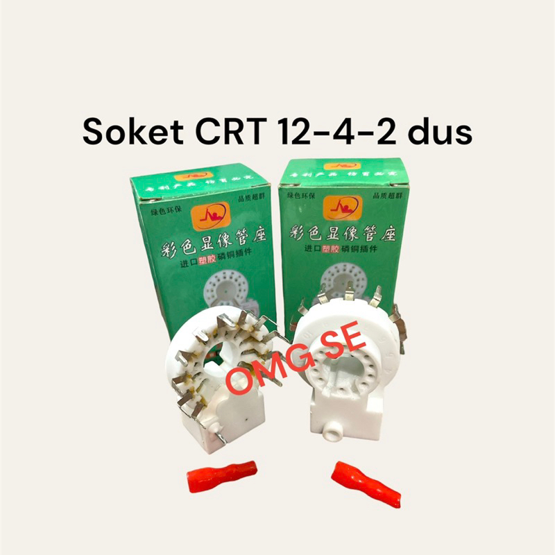 soket CRT 12-4-2 + dus (11 kaki / 11 Pin)