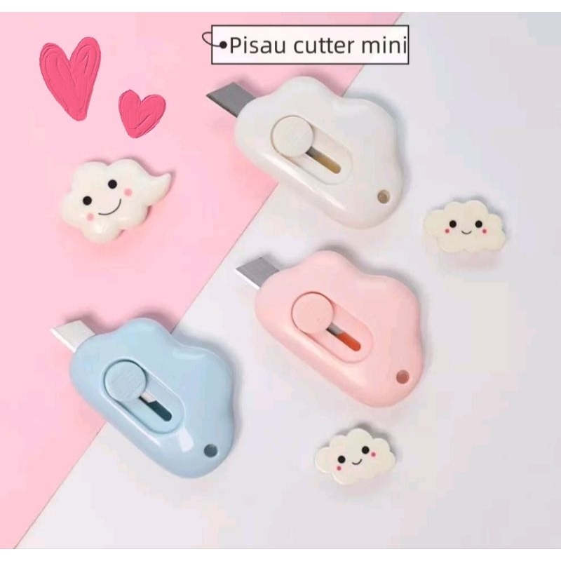 

1 Pc Cutter Mini Bentuk Awan, Cutter Buka Paket