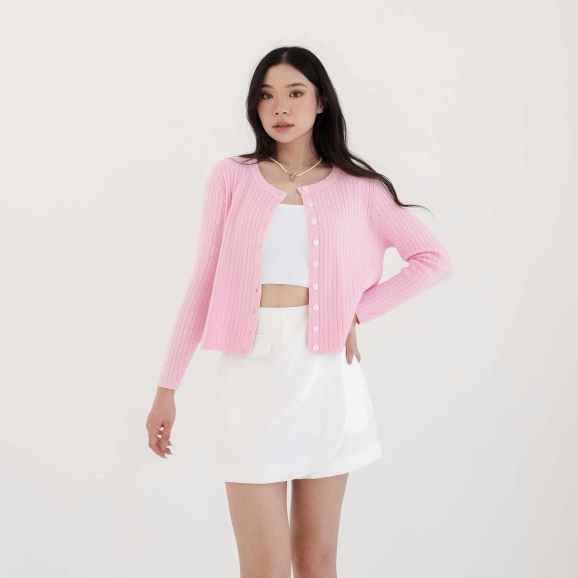 [Tavia] Livy Cardigan / Cardigan Wanita Set / Cardigan Rajut Premium / Atasan Wanita Lengan Panjang 