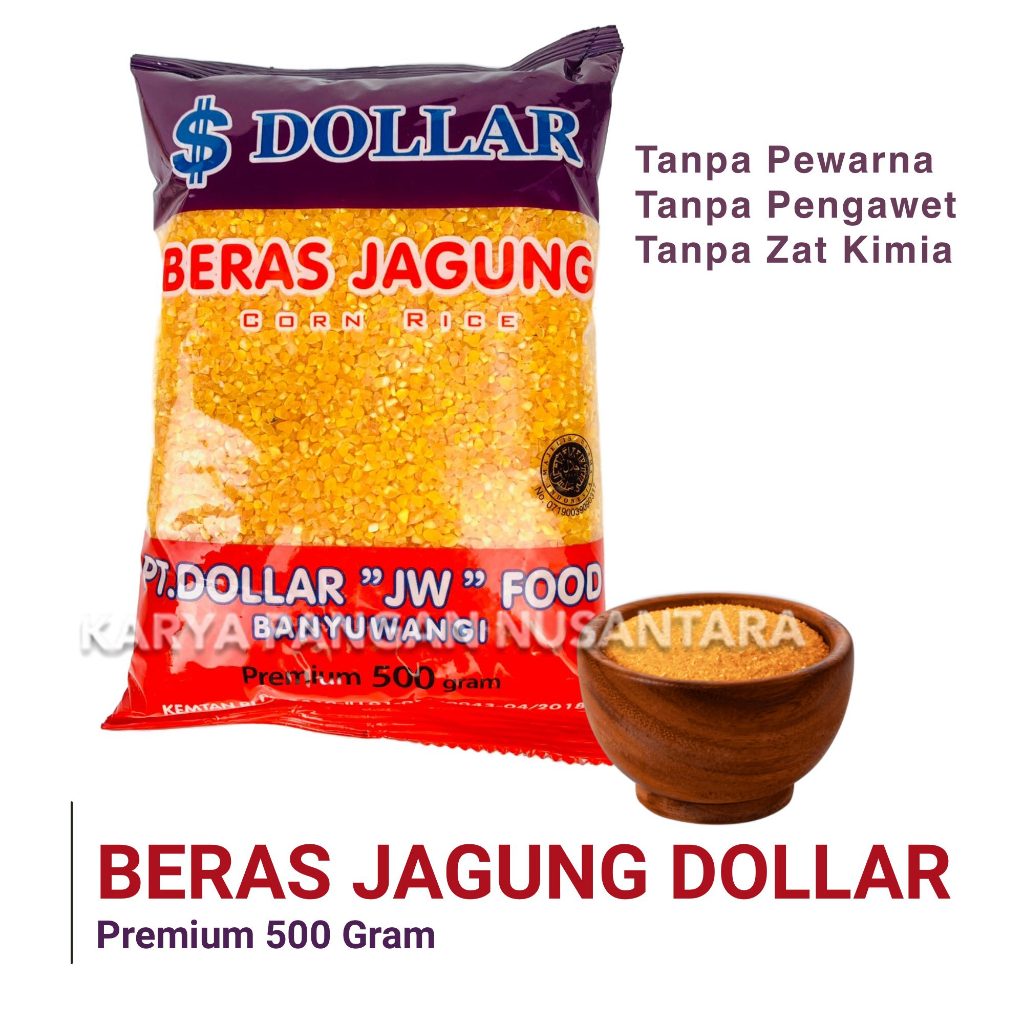 

BERAS JAGUNG DOLLAR BERAS JAGUNG PREMIUM BERAS NASI JAGUNG 500GR