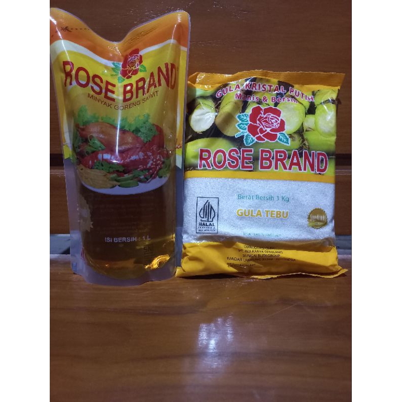 

Gula Rose Brand 1kg, minyak rose brand 1liter