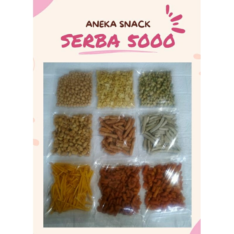 

PROMO ANEKA SNACK KILOAN MURAH SERBU/SNACK SERBA 5000/MAKANAN RINGAN ENAK MURAH PEDAS MANIS ASIN GURIH