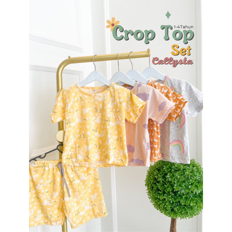 CROP TOP SET ANAK 1-4 TAHUN
