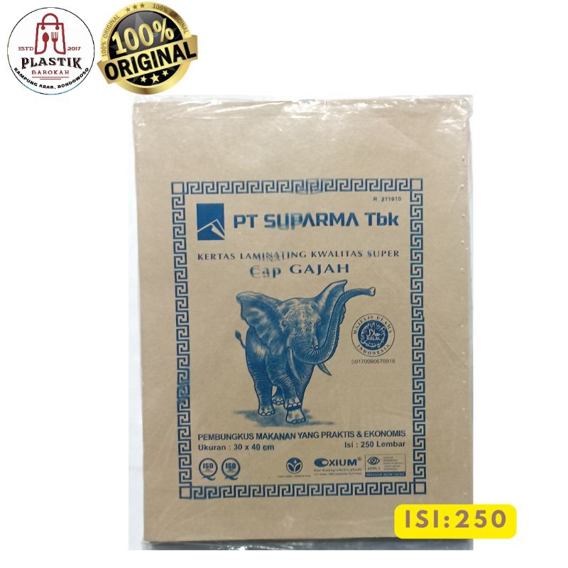 

KERTAS NASI GAJAH /KERTAS NASI BESAR/ KERTAS LILIN/ GAJAH BIRU