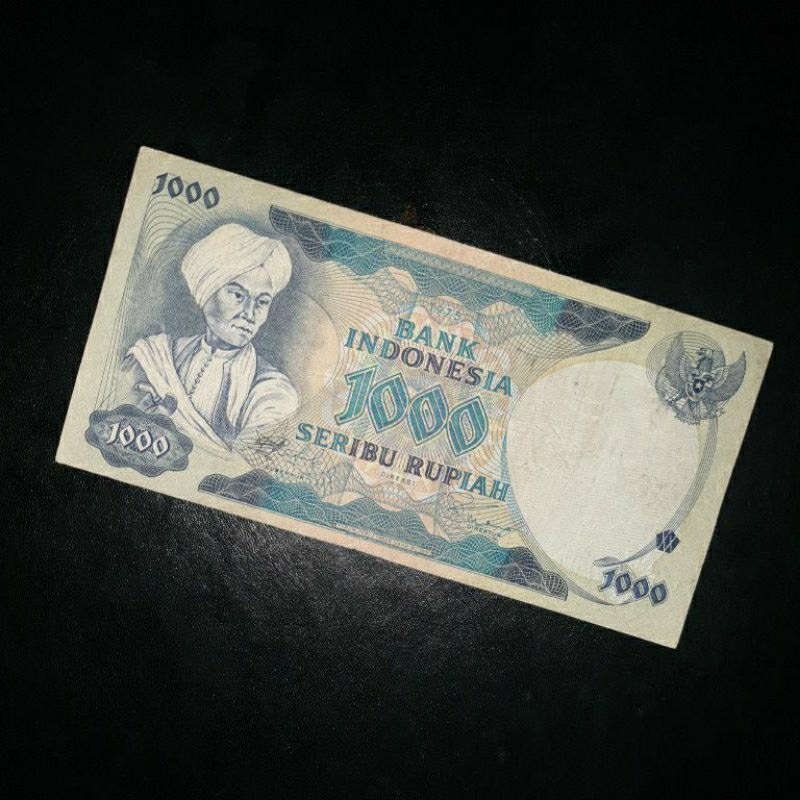 Uang Kuno 1000 Diponegoro tahun 1975