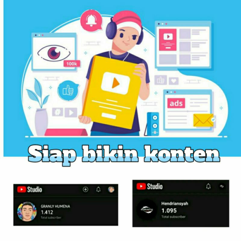 AKUN YOUTUBE 1000 SUBSCRIBE