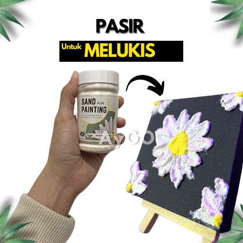 

PASIR UNTUK MELUKIS / SAND FOR PAINTING / Pasir campuran Cat / Coarse Texture Acrylic Paint