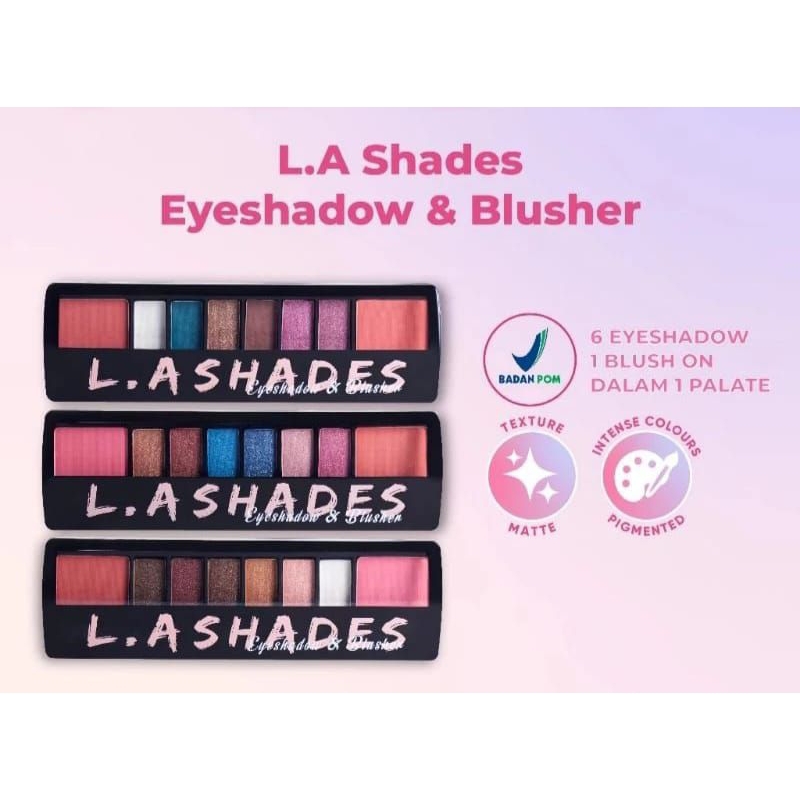 Eyeshadow & blusher LA SHADES MUKKA kosmetik