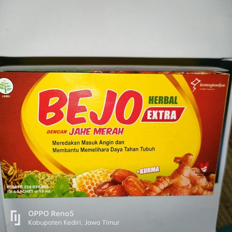 

Bejo Extra Kurma Jahe Merah Box 6 Sachet