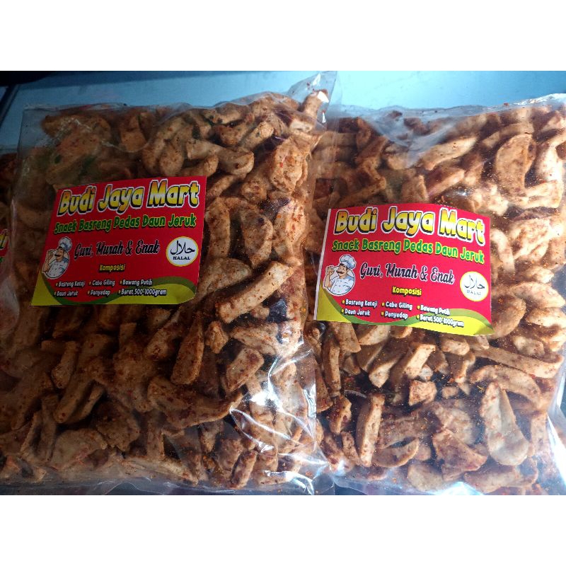 

Basreng kataji stik pedas daun jeruk 500gram // Basreng virall
