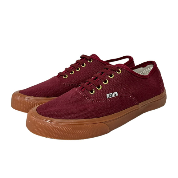 Sepatu JSLN - Gum Series Merah Maroon Gum Coklat