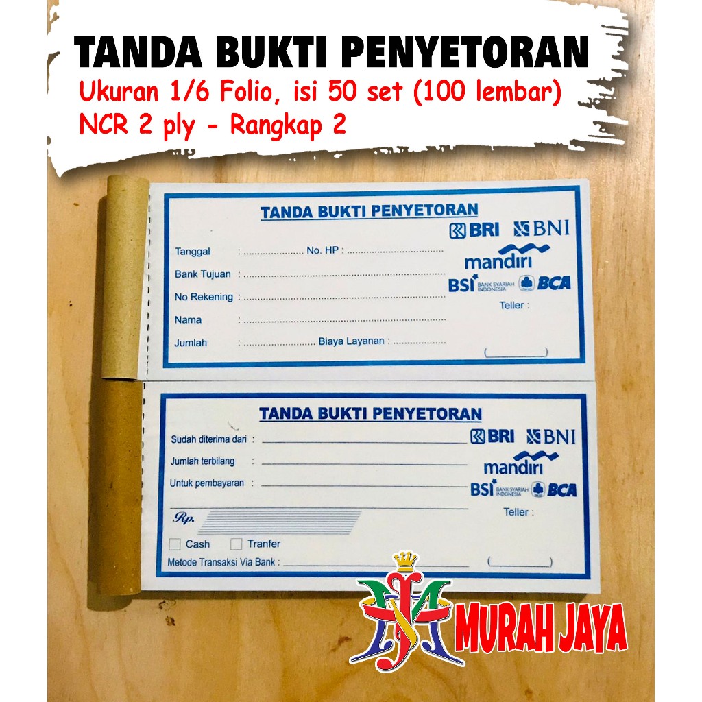 

NOTA TANDA BUKTI PENYETORAN MULTI BANK | KOPERASI BRILINK | NOTA BRILINK