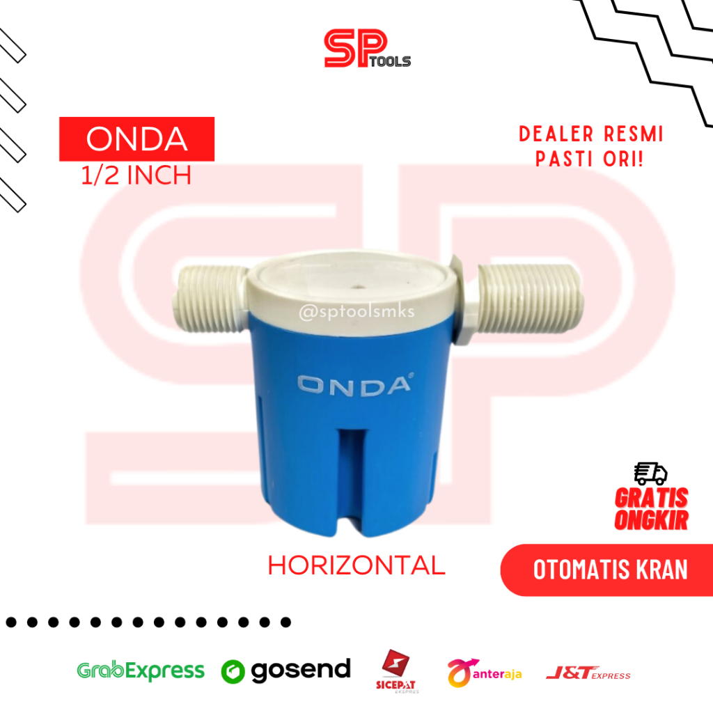 STOP KRAN OTOMATIS 1/2 INCH PELAMPUNG AIR HORIZONTAL VERTIKAL ONDA