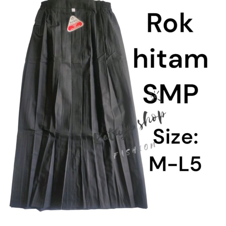 Rok panjang hitam sekolah SD-SMP usia 12-16 tahun Rok hitam panjang sekolah