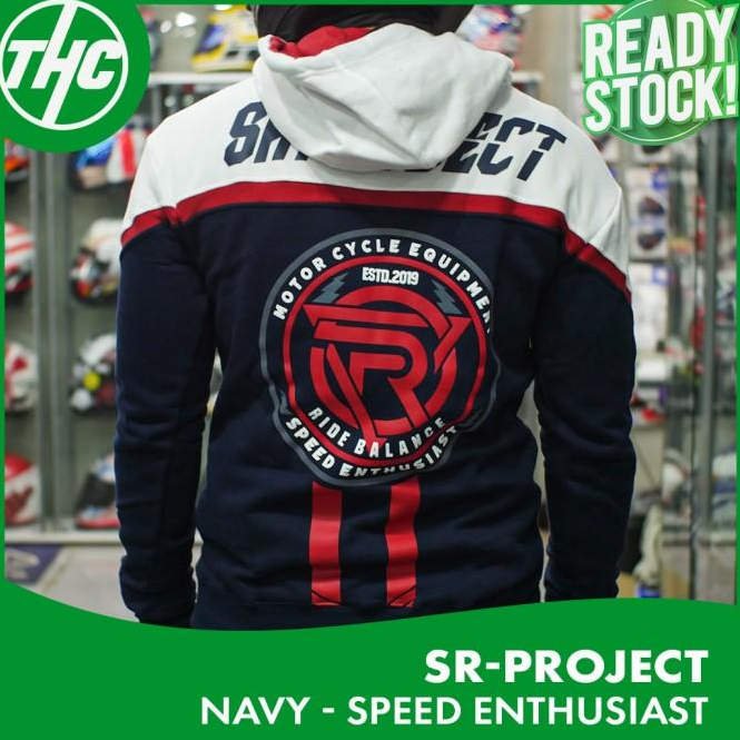 HOODIE SR-PROJECT SPEED ENTHUSIAST NAVY & PINK