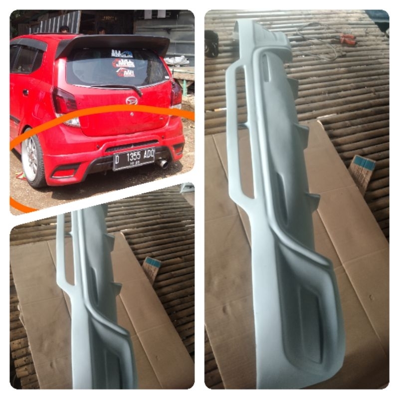 bodykit belakang Agya Ayla model yaris