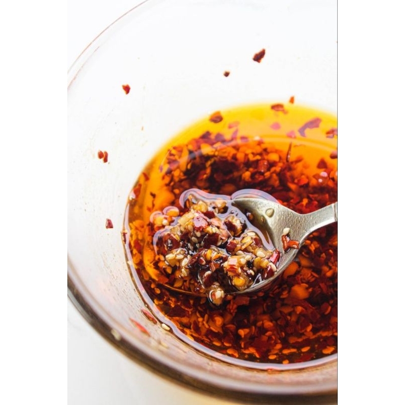 

Chili oil/Minyak cabai 30gram (Harga untuk 1 sachet )