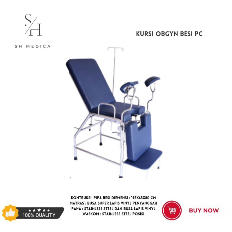 Kursi Obgyn Pasien Rumah Sakit / Meja Gyn Pasien Rumah Sakit Besi PC Berkualitas
