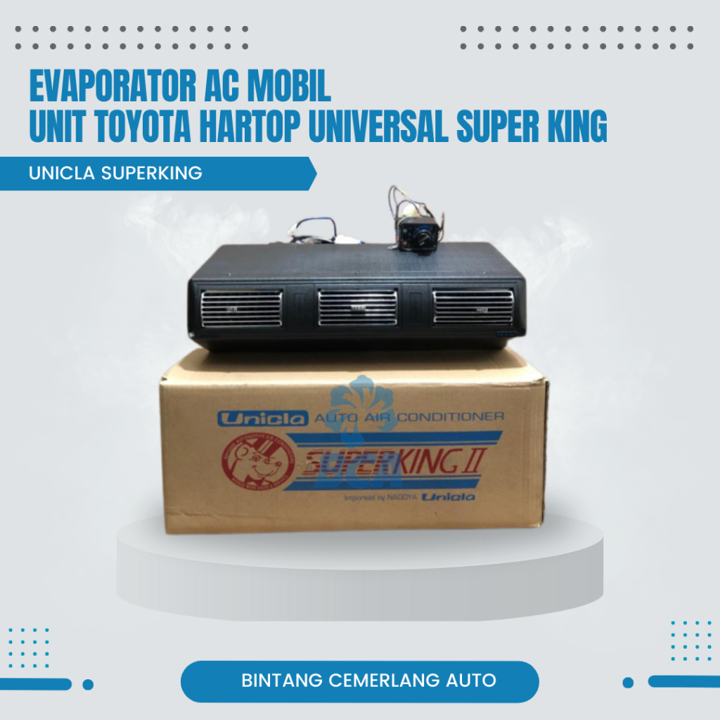 EVAPORATOR UNIT BLOWER AC MOBIL Toyota Hardtop Hartop Super King Universal ORIGINAL UNICLA SUPERKING