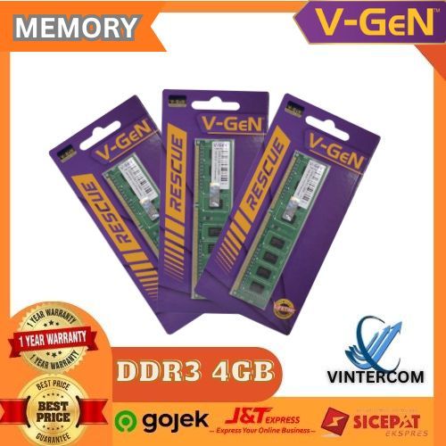 MEMORY RAM VGEN DDR3 4GB PC12800 LongDIMM