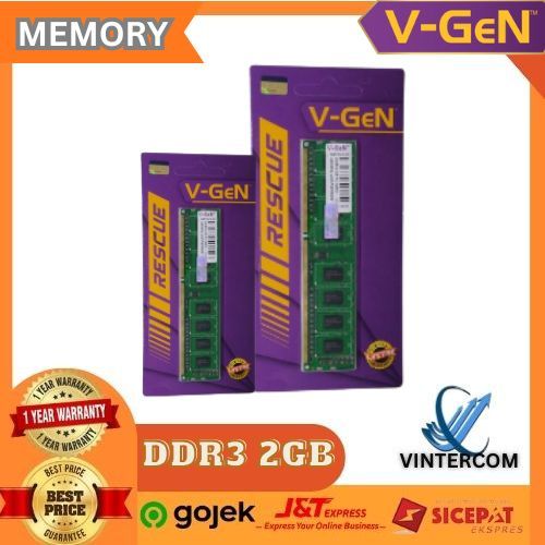 Memory Ram VGen DDR3 2GB PC12800 LongDIM
