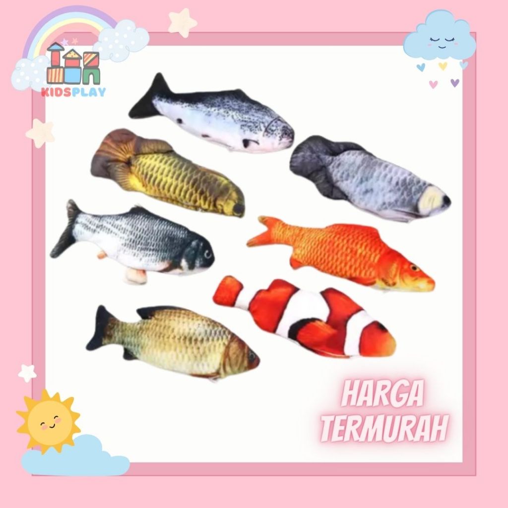 Dancing Fish Boneka Ikan Bergerak Untuk Bayi Mainan Ikan Bergerak Boneka Ikan Untuk Kucing Mainan Ik