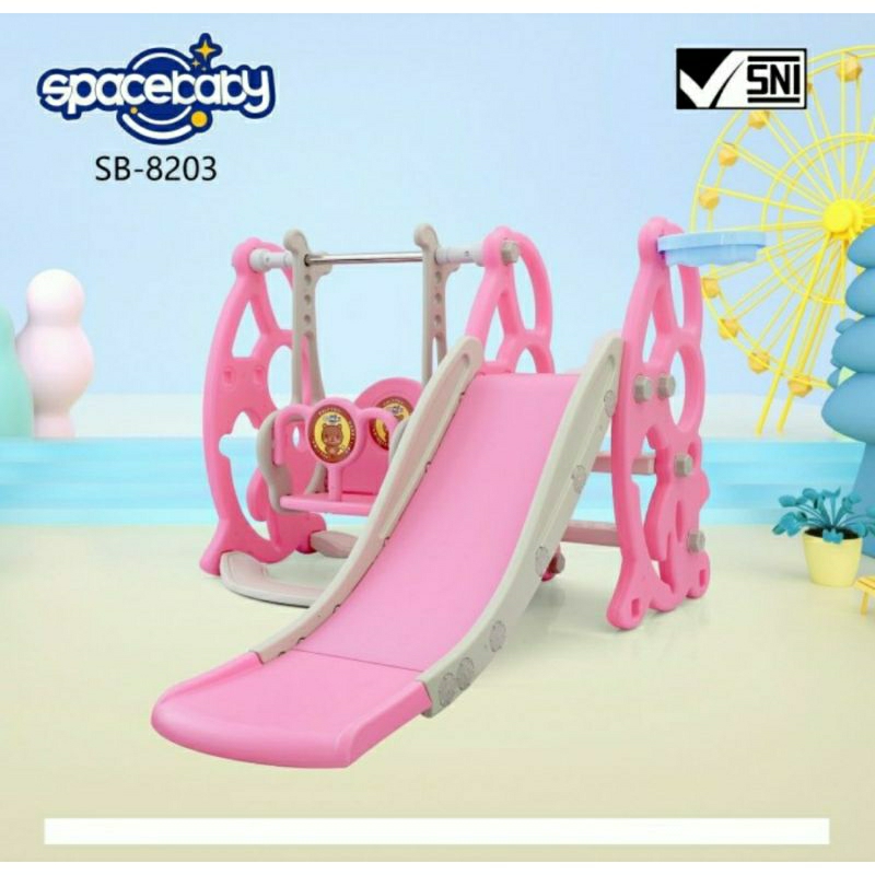 Mainan anak perosotan 3in1 SPACEBABY SB 8203 slide