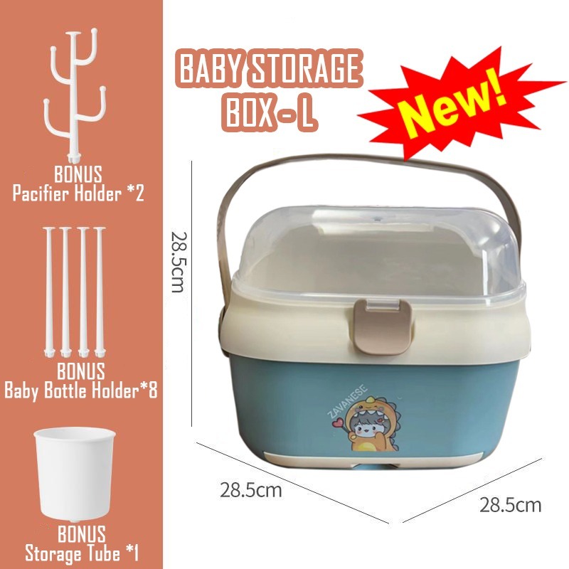 *COD* Rak Pengering Botol Bayi Zavanese Perlengkapan Bayi - Pengering Botol Gelas Serbaguna-BABY BLUE