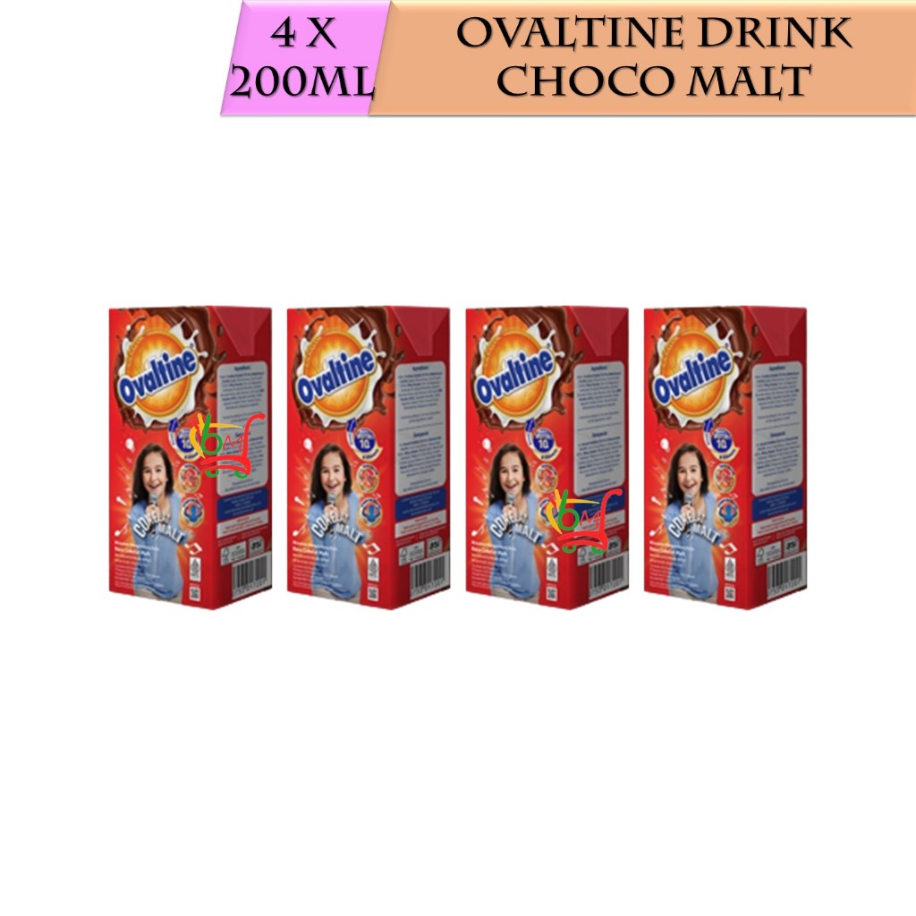 

4PCS Ovaltine Milk Drink RTD Minuman Coklat