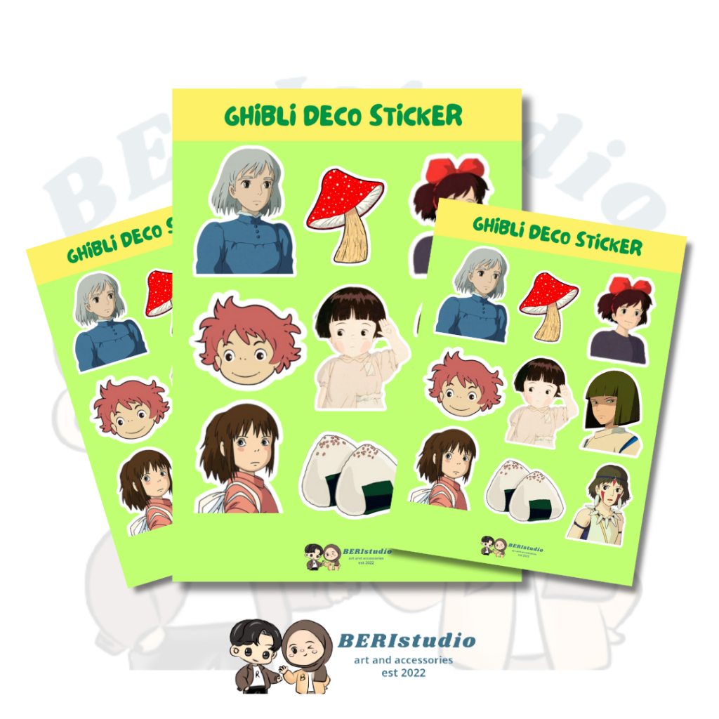 

STIKER GHIBLI VOL 1 DECO KISS CUT