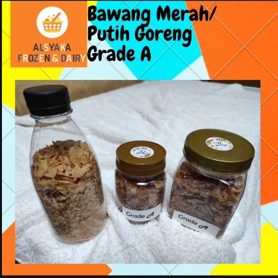 

Bawang Merah Goreng/ Bawan Putih Goreng Grade A Terbaik 85gr - 110gr