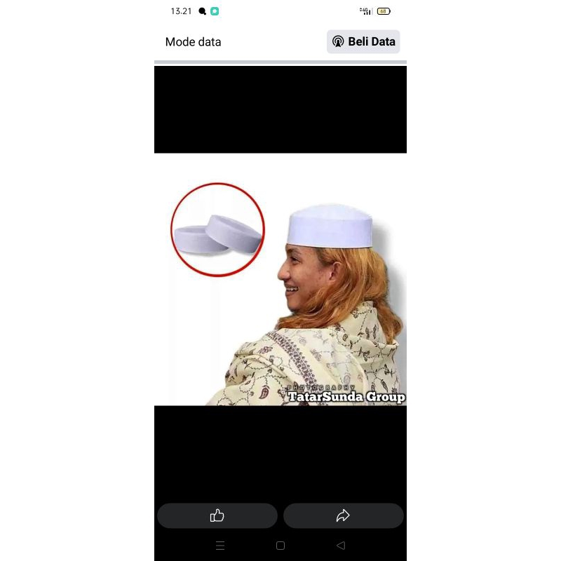 kopiah putih habib bahar