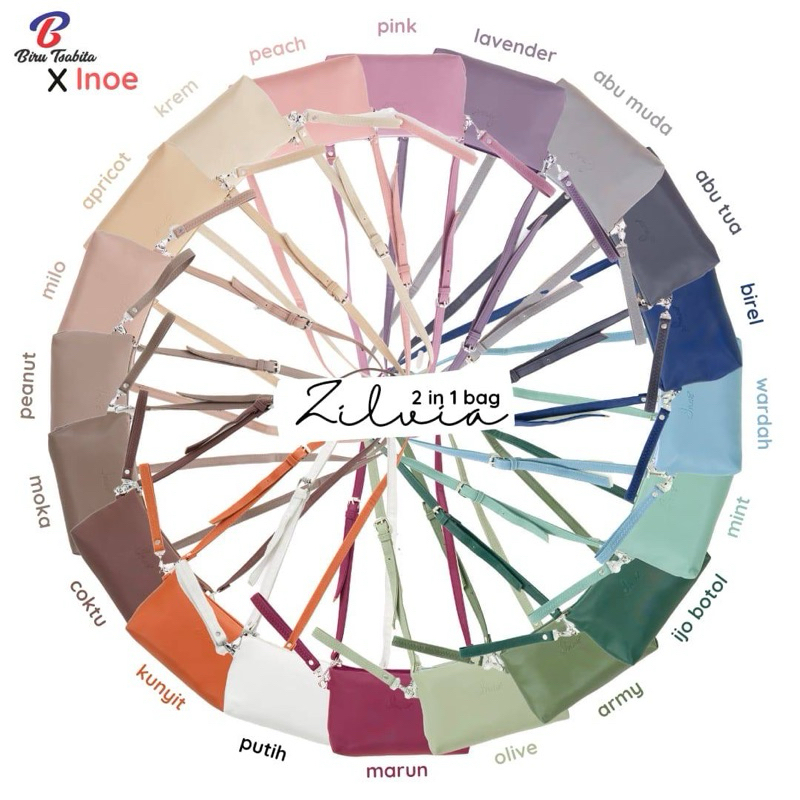 ZILVIA BY INOE X BIRU TSABITA / tas wanita / tas slempang / murah