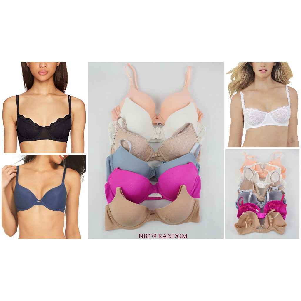 Bra Wanita Kawat Busa Tipis MIX BRAND PREMIUM 34D 38D 40DD 42DD Pakaian Dalam/Underwear NB079 RANDOM