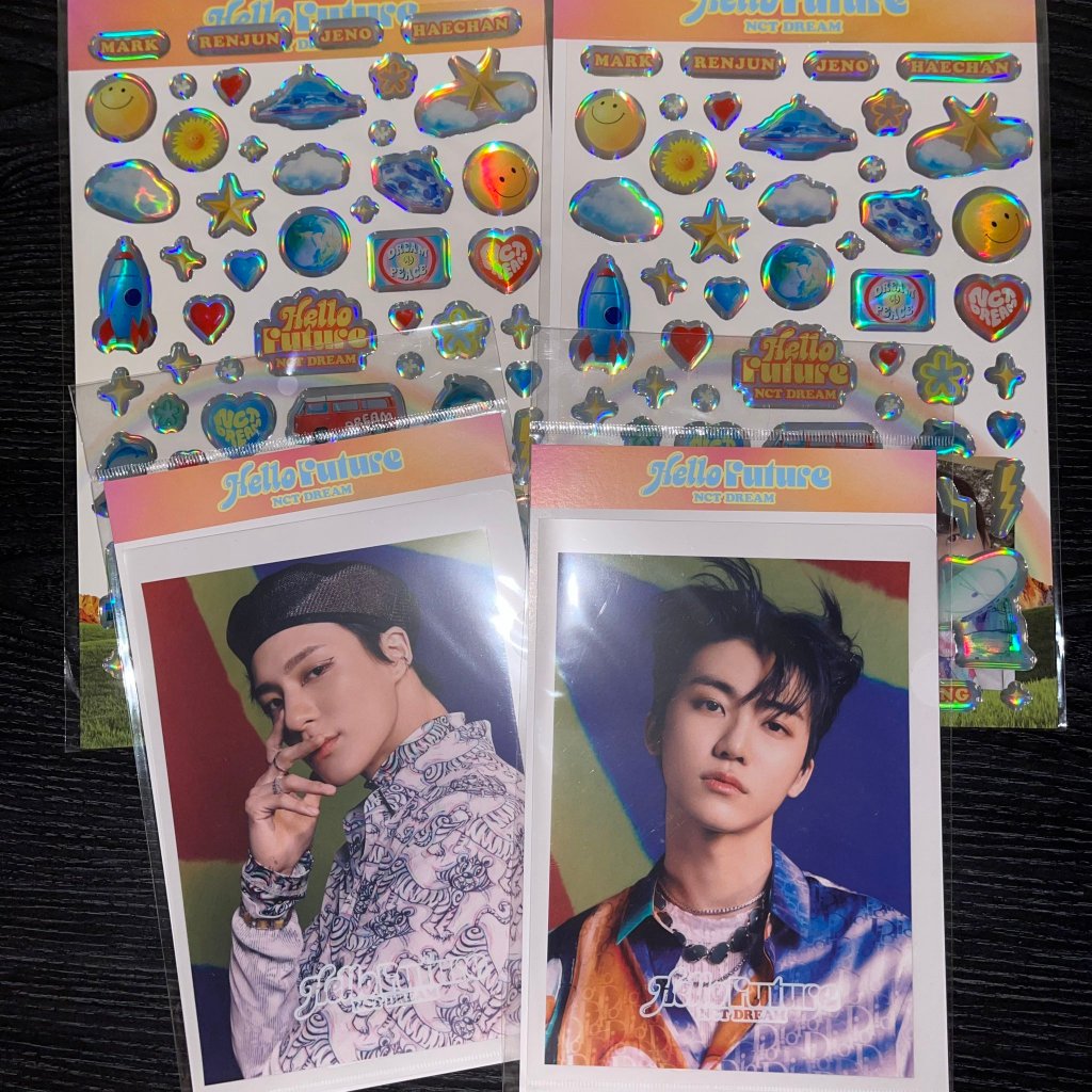(READY INA) HELLO FUTURE NCT DREAM MD - EPOXY STICKER HOLOGRAM PHOTO JAEMIN JENO