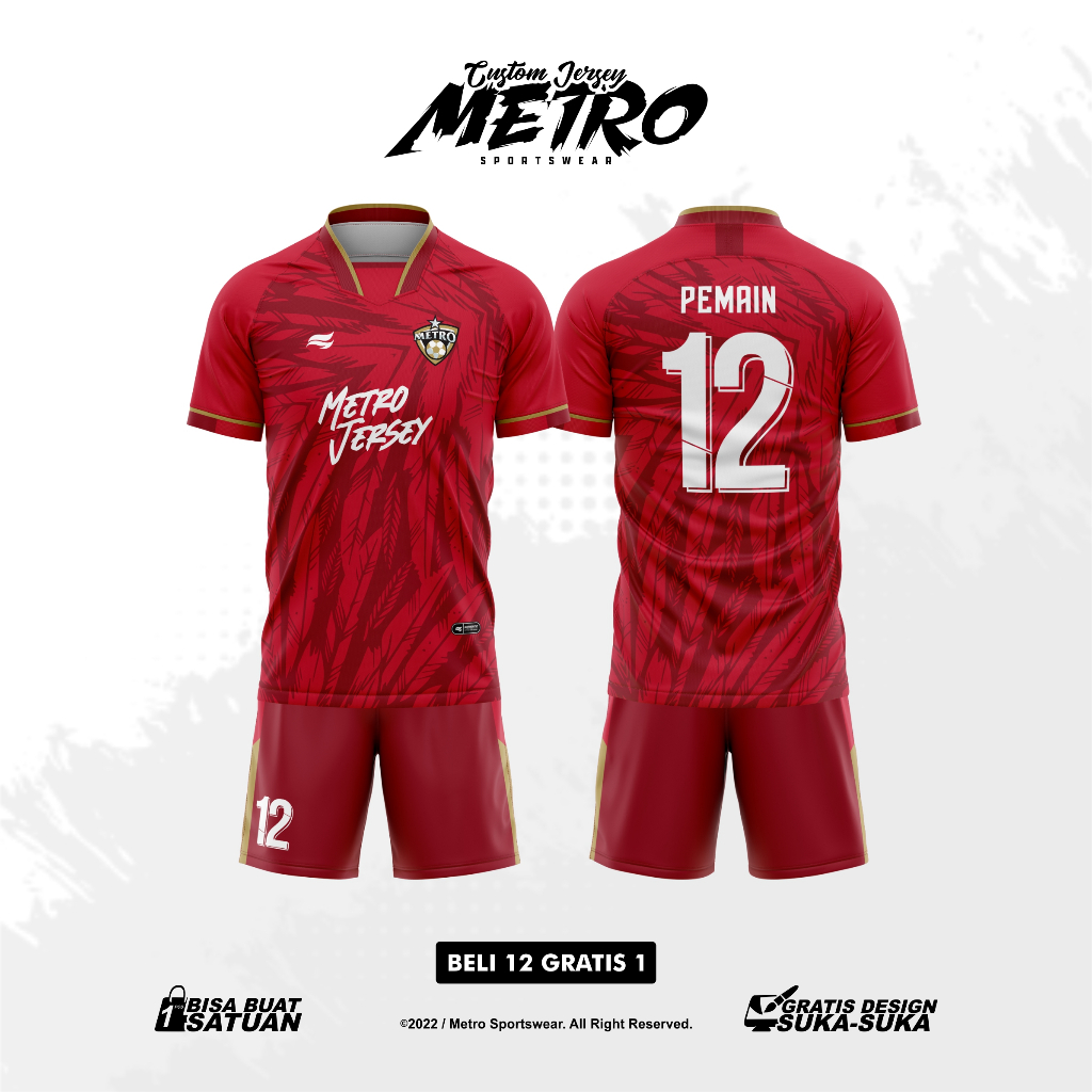 Jersey Futsal Custom Free Design Full Printing