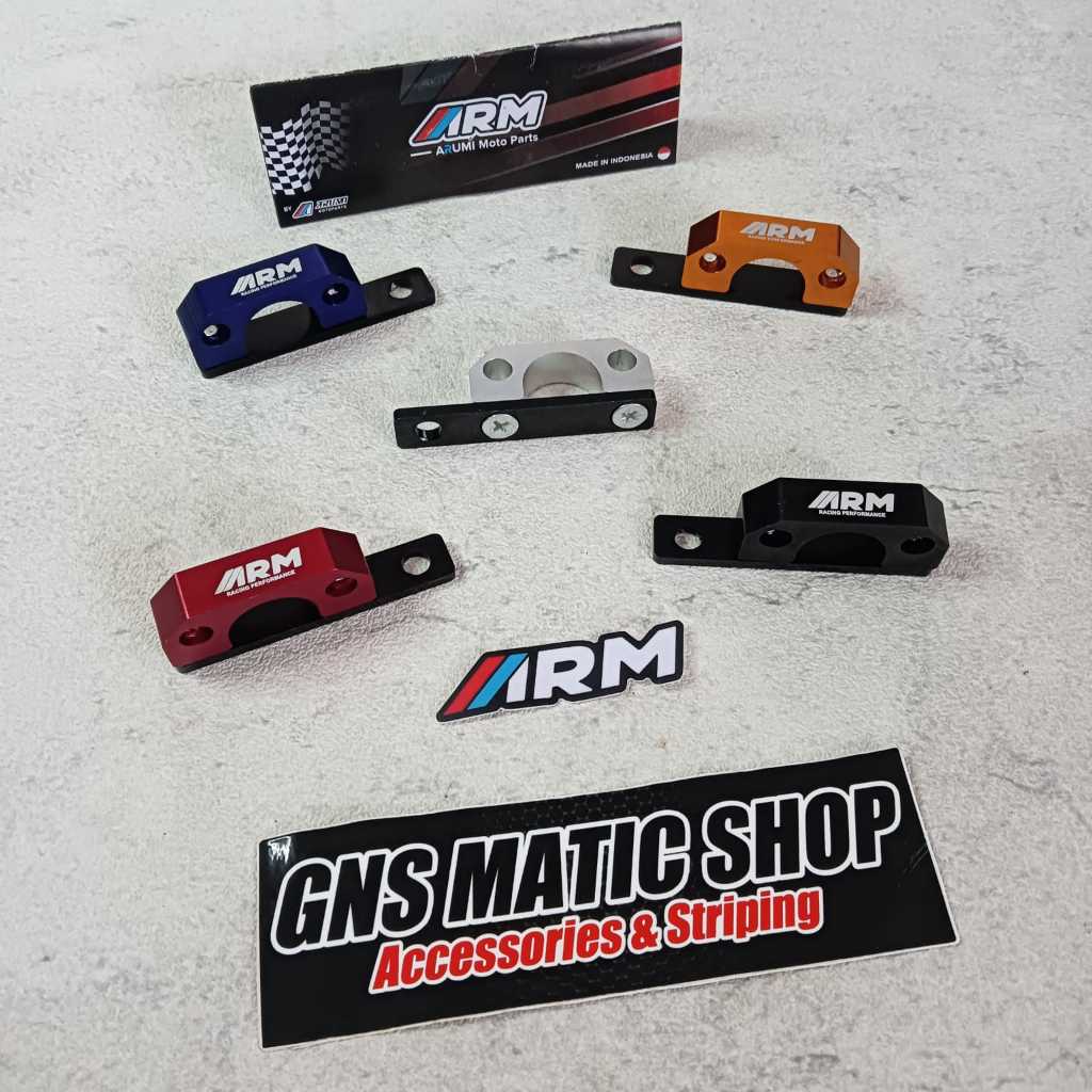 BRAKET SELANG REM ASLI CNC MEREK ARM UNIVERSAL PCX BEAT NMAX AEROX / BRAKET SELANG REM CNC ARM