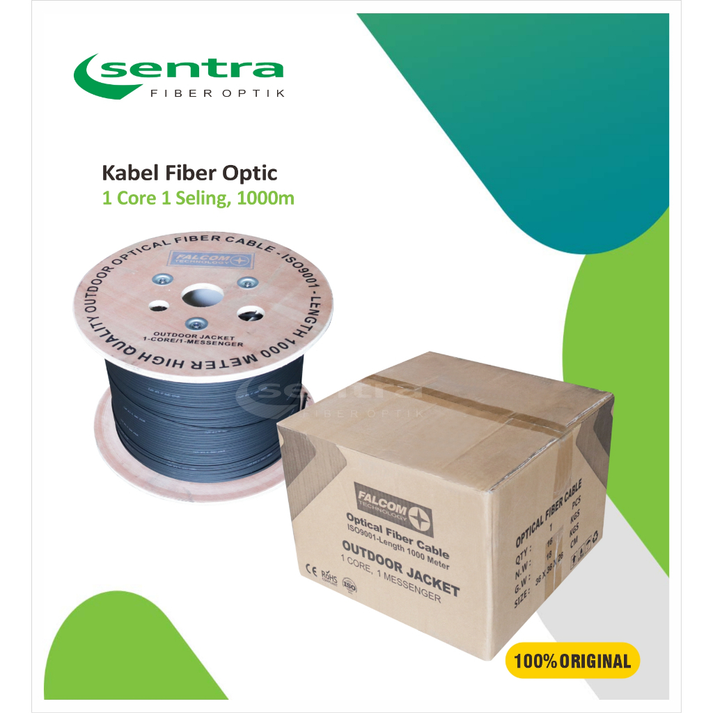 Kabel fiber optik Dropcore 1 core 1 seling FALCOM (KSFO083 )
