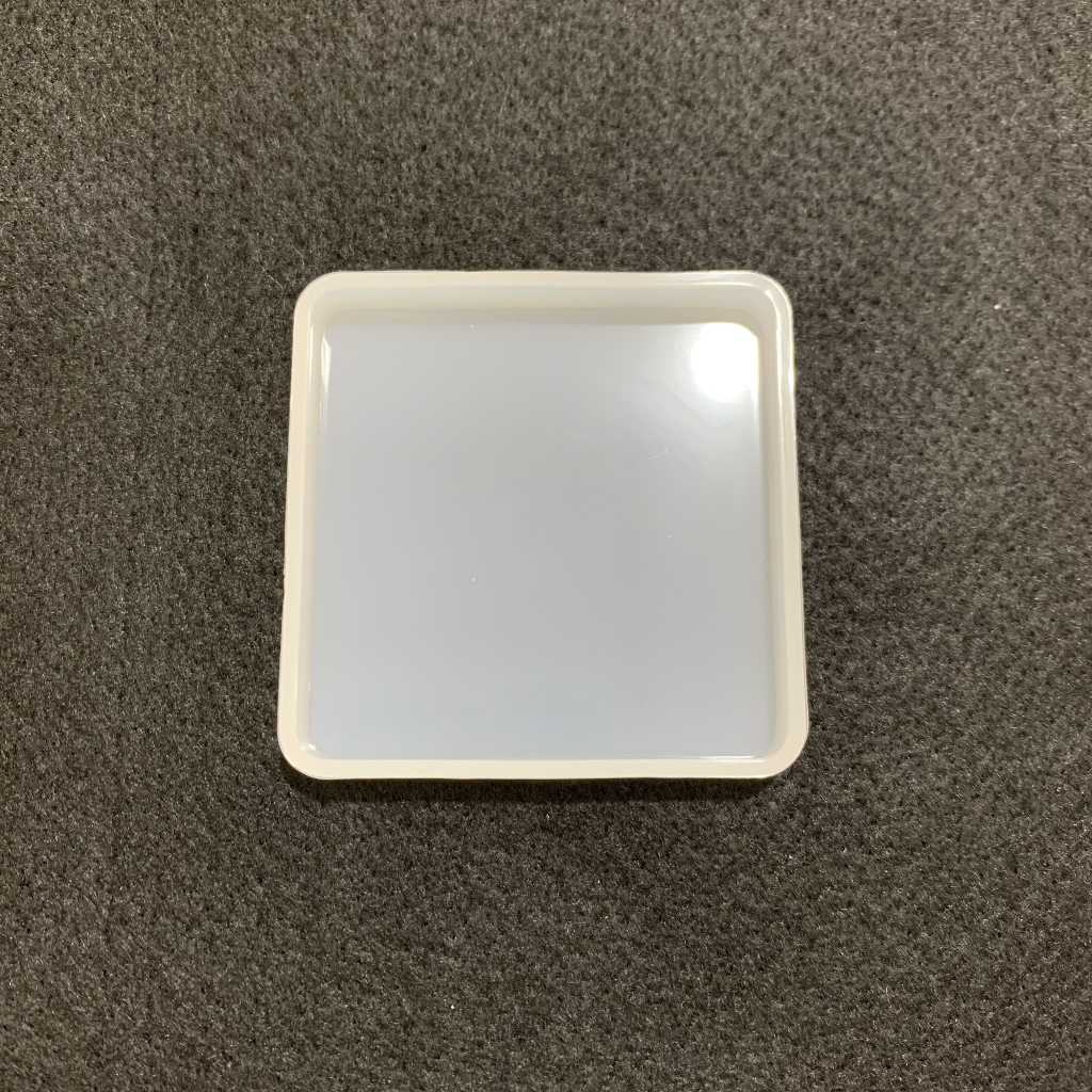 Cetakan Resin Coaster Bulat Kotak Wadah Mold Lentur Tebal Rubber Molder Square Round Bahan Silikon S